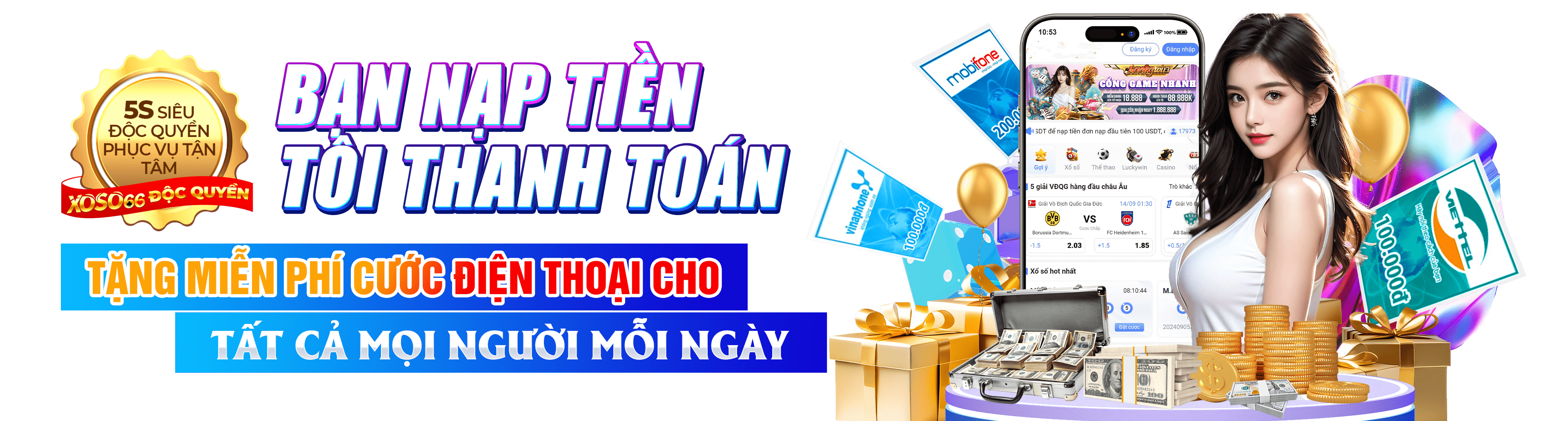 Hình ảnh quảng cáo của 888clb hiển thị nền tảng và các lợi ích